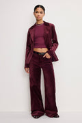 VELVET SCULPTED BLAZER FIG007