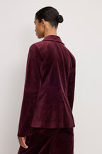 VELVET SCULPTED BLAZER FIG007