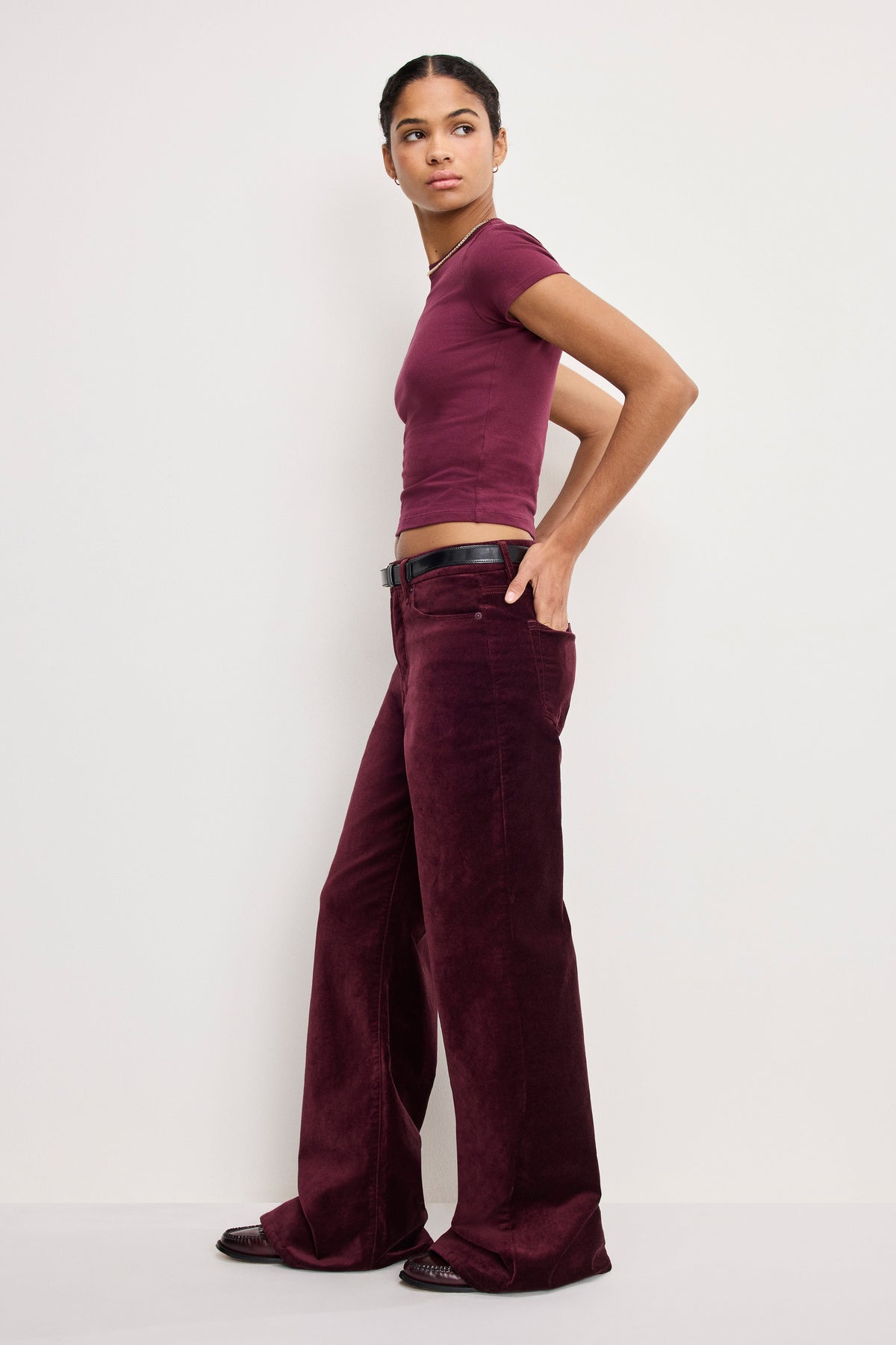 VELVET GOOD WAIST PALAZZO PANTS FIG007