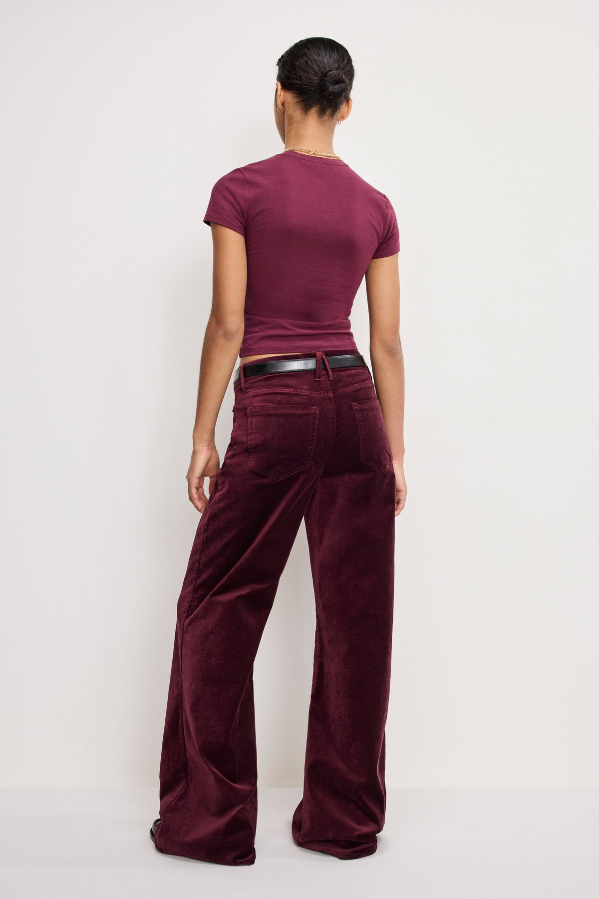 VELVET GOOD WAIST PALAZZO PANTS FIG007