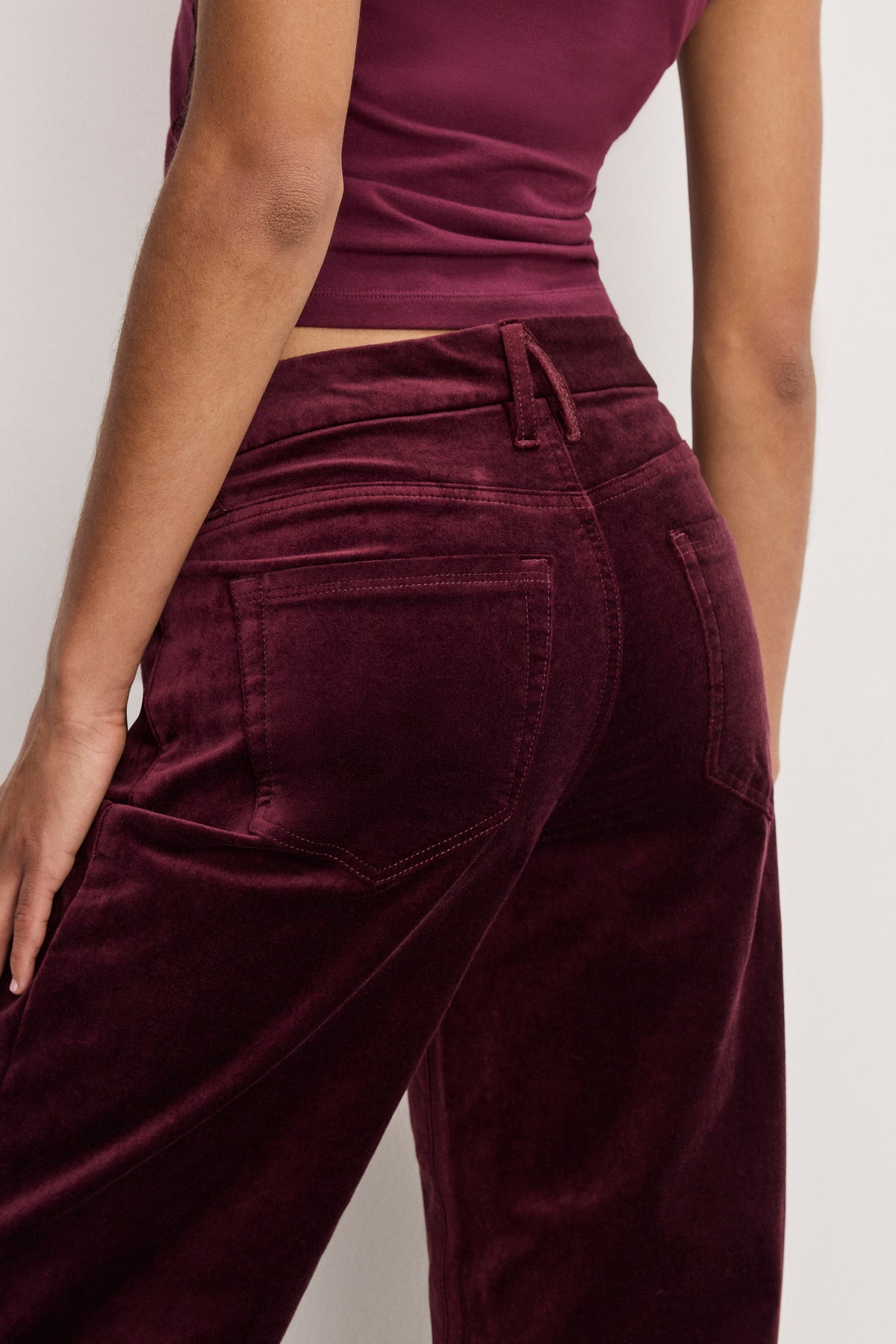 VELVET GOOD WAIST PALAZZO PANTS FIG007