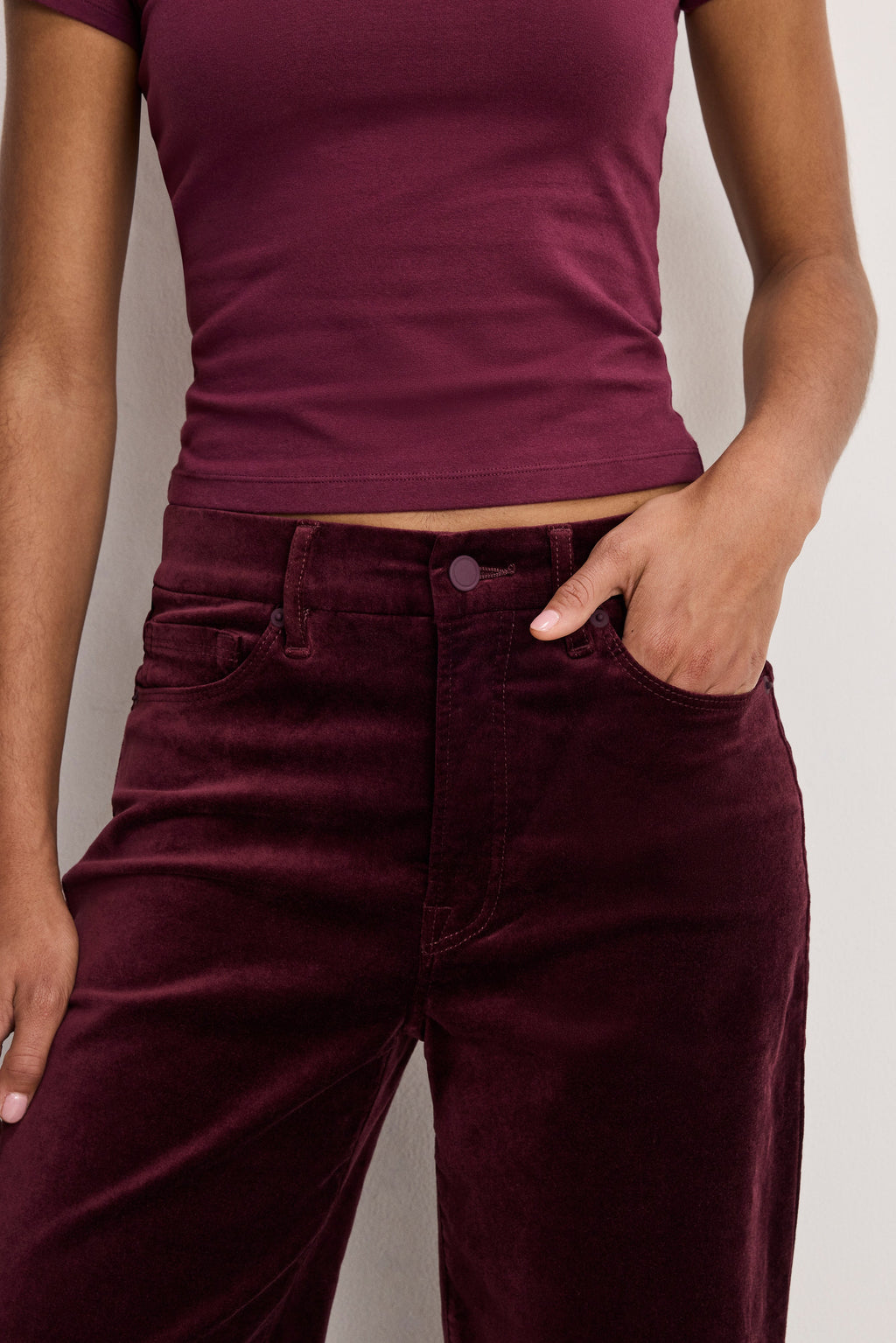 VELVET GOOD WAIST PALAZZO PANTS FIG007