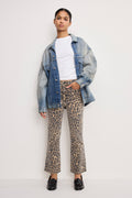 GOOD KICK FLARE LEOPARD JEANS LUCKY LEOPARD001