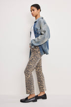 GOOD KICK FLARE LEOPARD JEANS LUCKY LEOPARD001