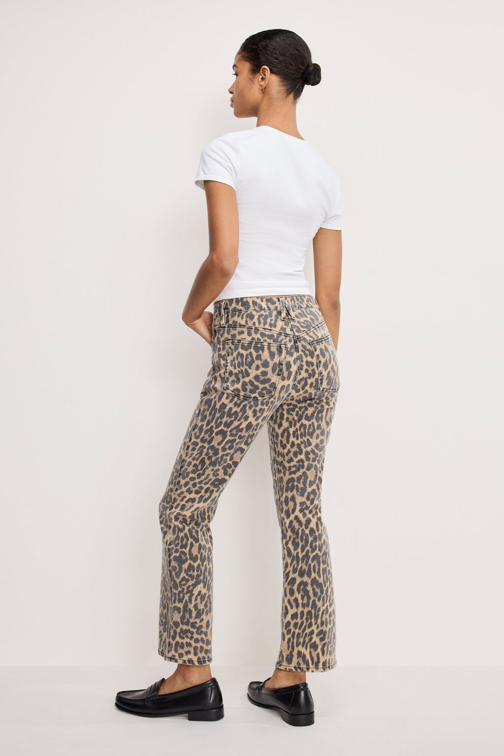 GOOD KICK FLARE LEOPARD JEANS LUCKY LEOPARD001