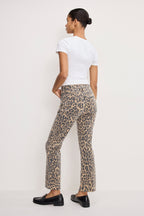 GOOD KICK FLARE LEOPARD JEANS LUCKY LEOPARD001
