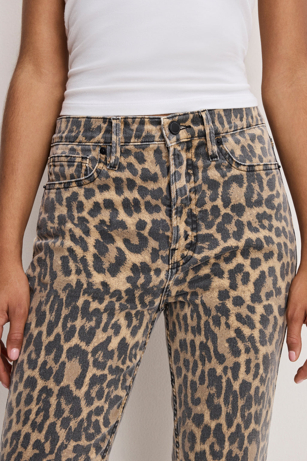 GOOD KICK FLARE LEOPARD JEANS LUCKY LEOPARD001