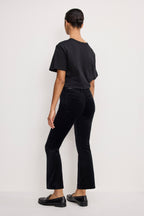 VELVET GOOD HIGH RISE KICK FLARE PANTS BLACK001