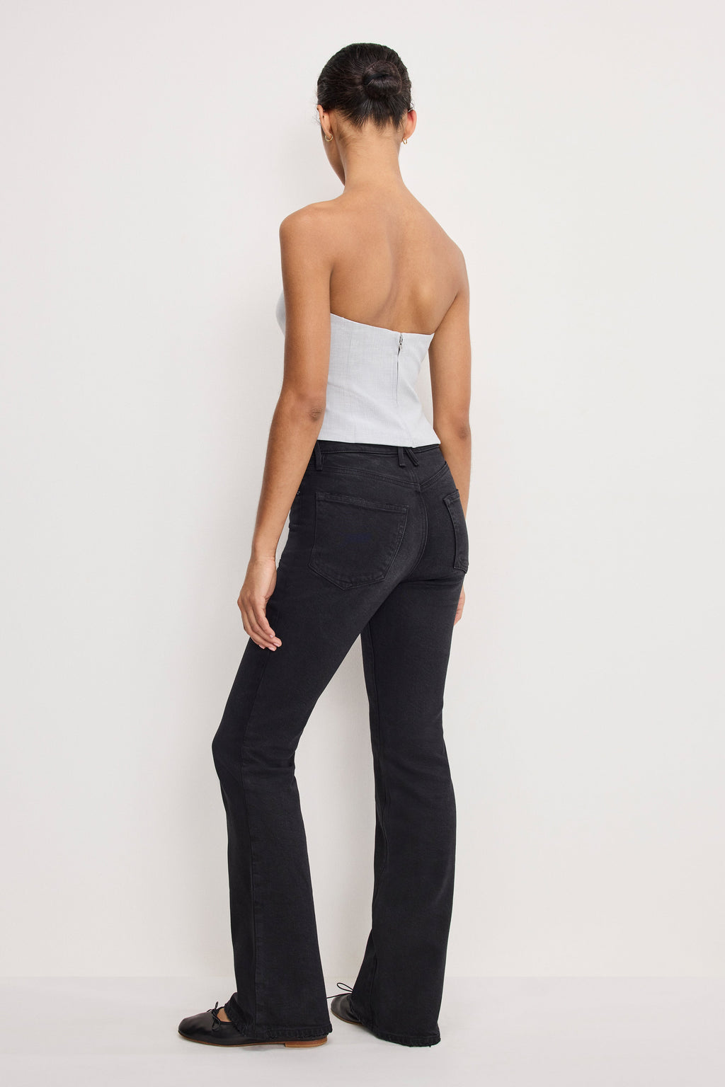 SOFT TECH GOOD CLASSIC BOOTCUT JEANS BLACK344