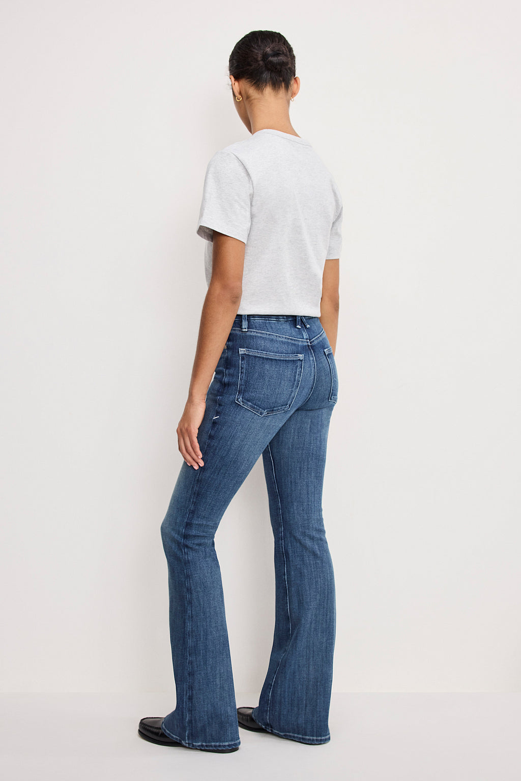 SOFT TECH GOOD LEGS FLARE JEANS INDIGO855