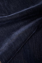 GOOD ICON STRAIGHT FLOCKED DENIM JEANS INDIGO939