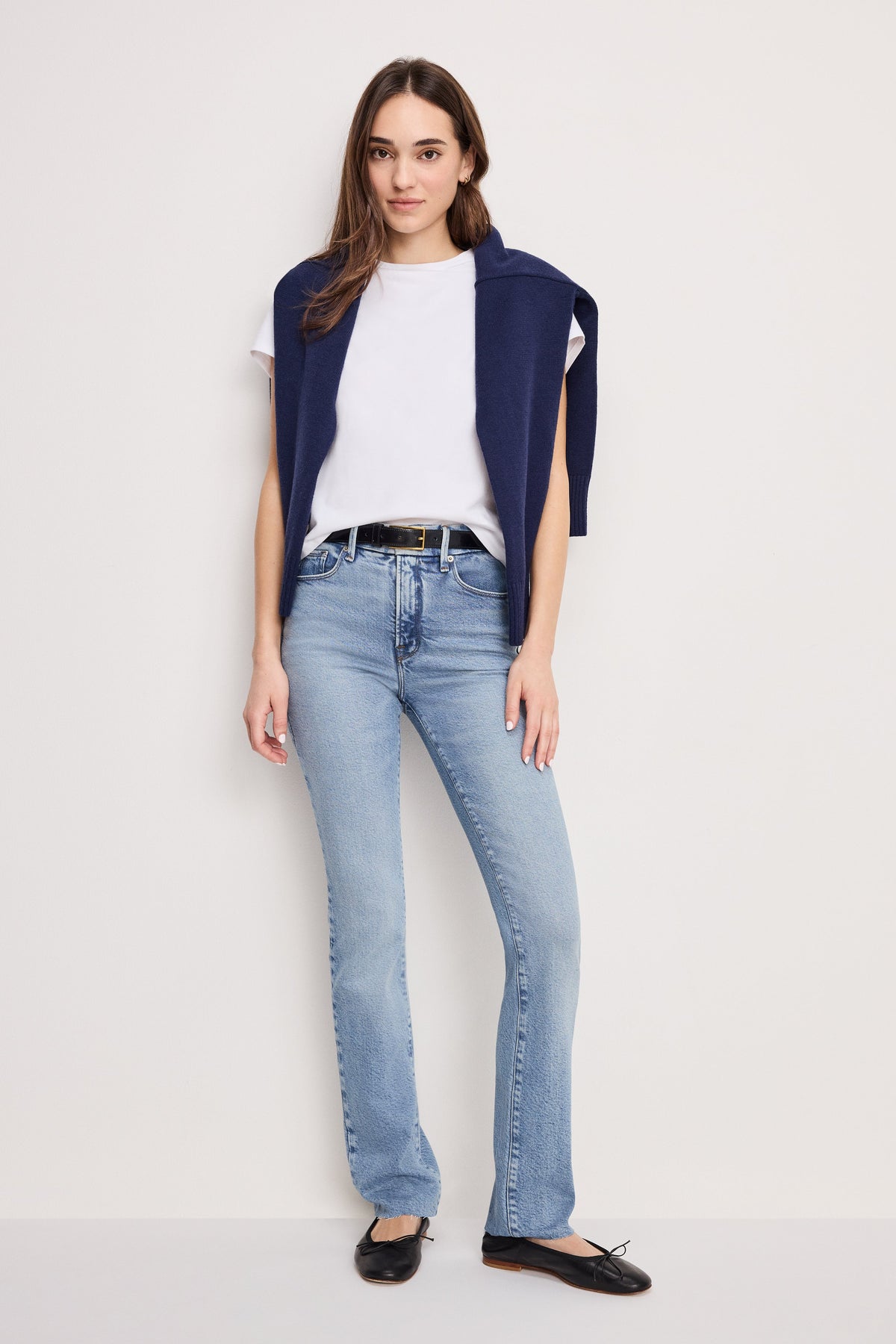 SOFT TECH GOOD LEGS STRAIGHT JEANS INDIGO711