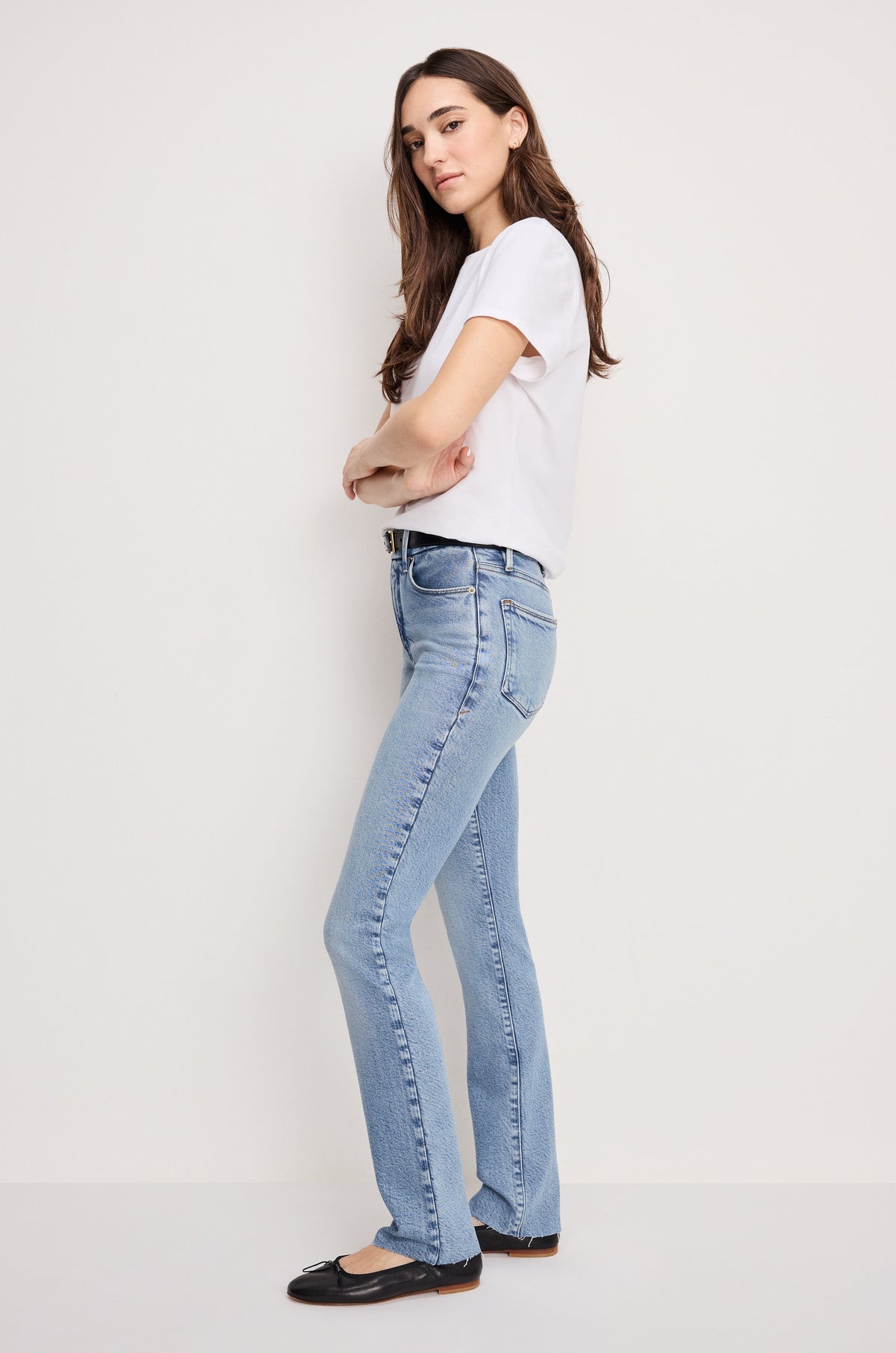SOFT TECH GOOD LEGS STRAIGHT JEANS INDIGO711