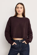 COZY KNIT CREW NECK BARK003