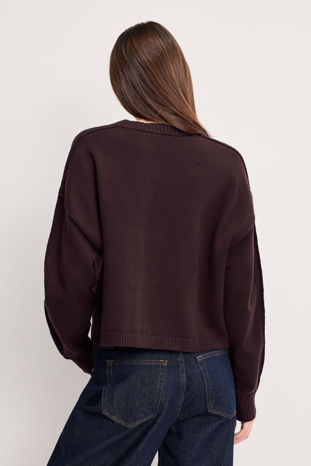 COZY KNIT CREW NECK BARK003