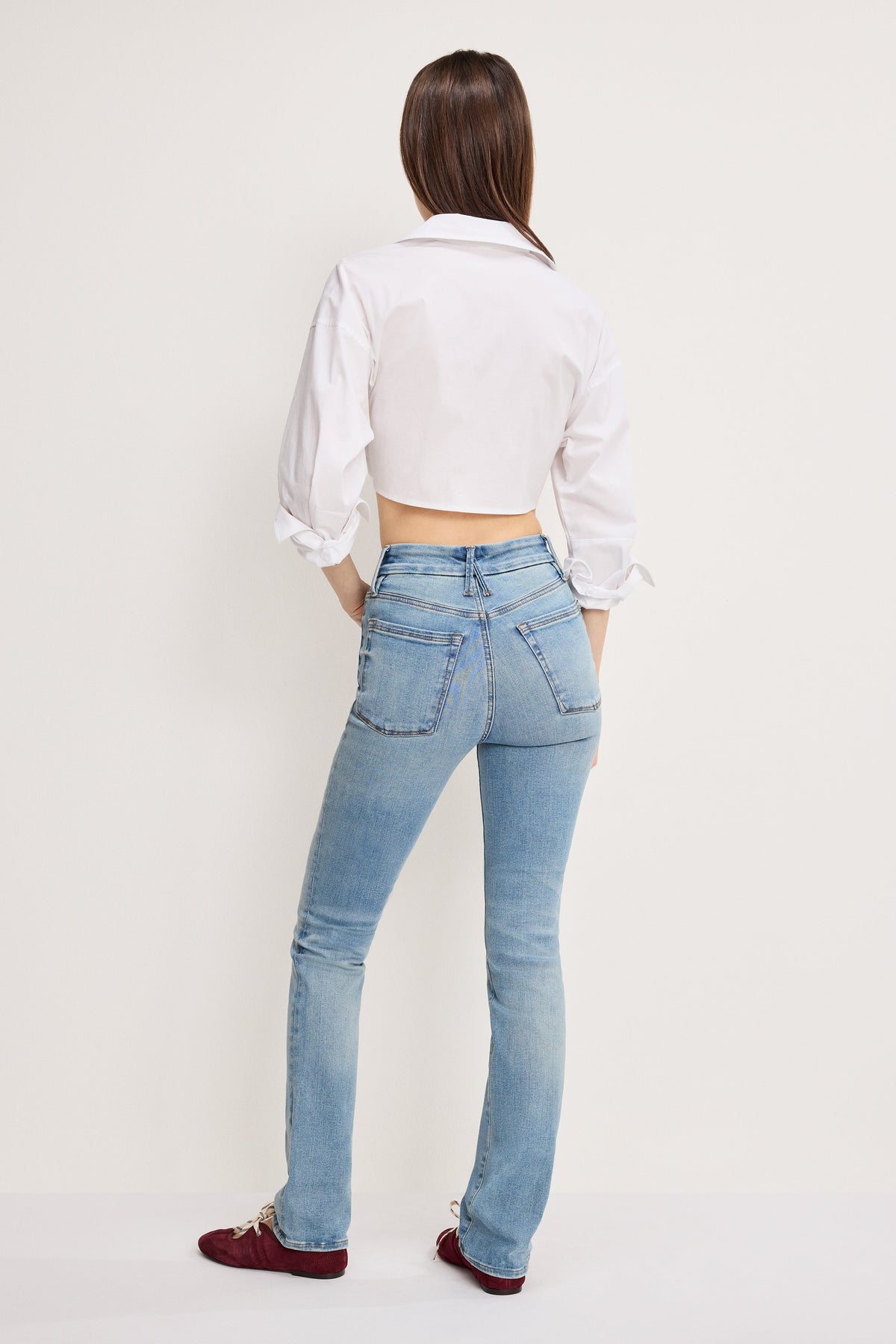 GOOD LEGS STRAIGHT JEANS LONG INDIGO834