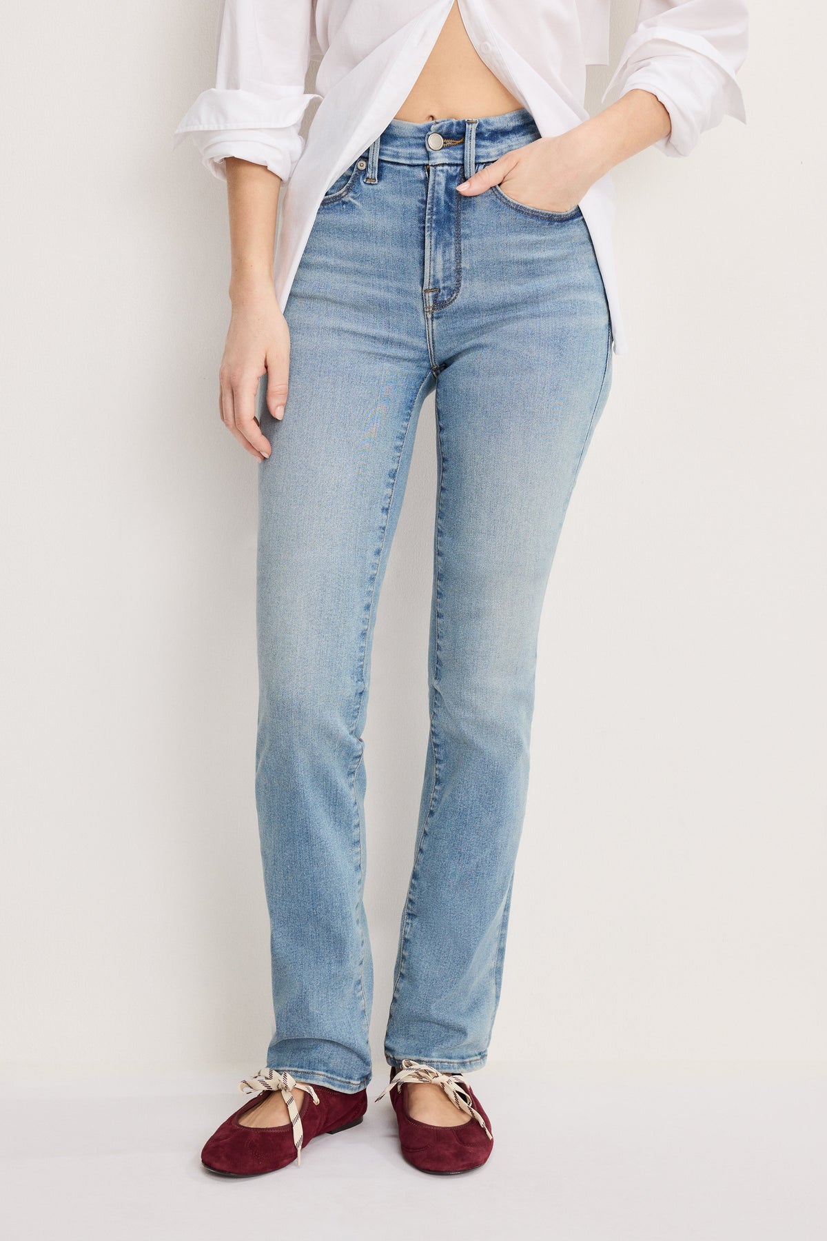 GOOD LEGS STRAIGHT JEANS LONG INDIGO834