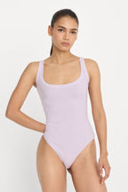 MODAL RIB TANK BODYSUIT LIGHT LILAC