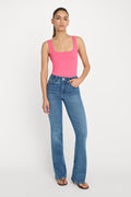 SCULPTING MODERN TANK BODYSUIT STRAWBERRY PINK