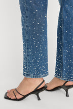 GOOD ICON STRAIGHT ANKLE PEARL JEANS INDIGO1186
