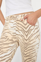 VINTAGE STRAIGHT ANKLE JEANS BROWN TIGER