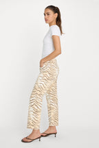 VINTAGE STRAIGHT ANKLE JEANS BROWN TIGER