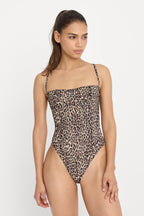 MESH BUSTIER BODYSUIT LUCKY LEOPARD001