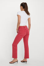 GOOD ICON ANKLE JEANS CHERRY RED