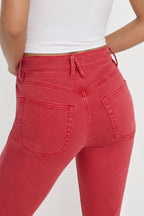GOOD ICON ANKLE JEANS CHERRY RED