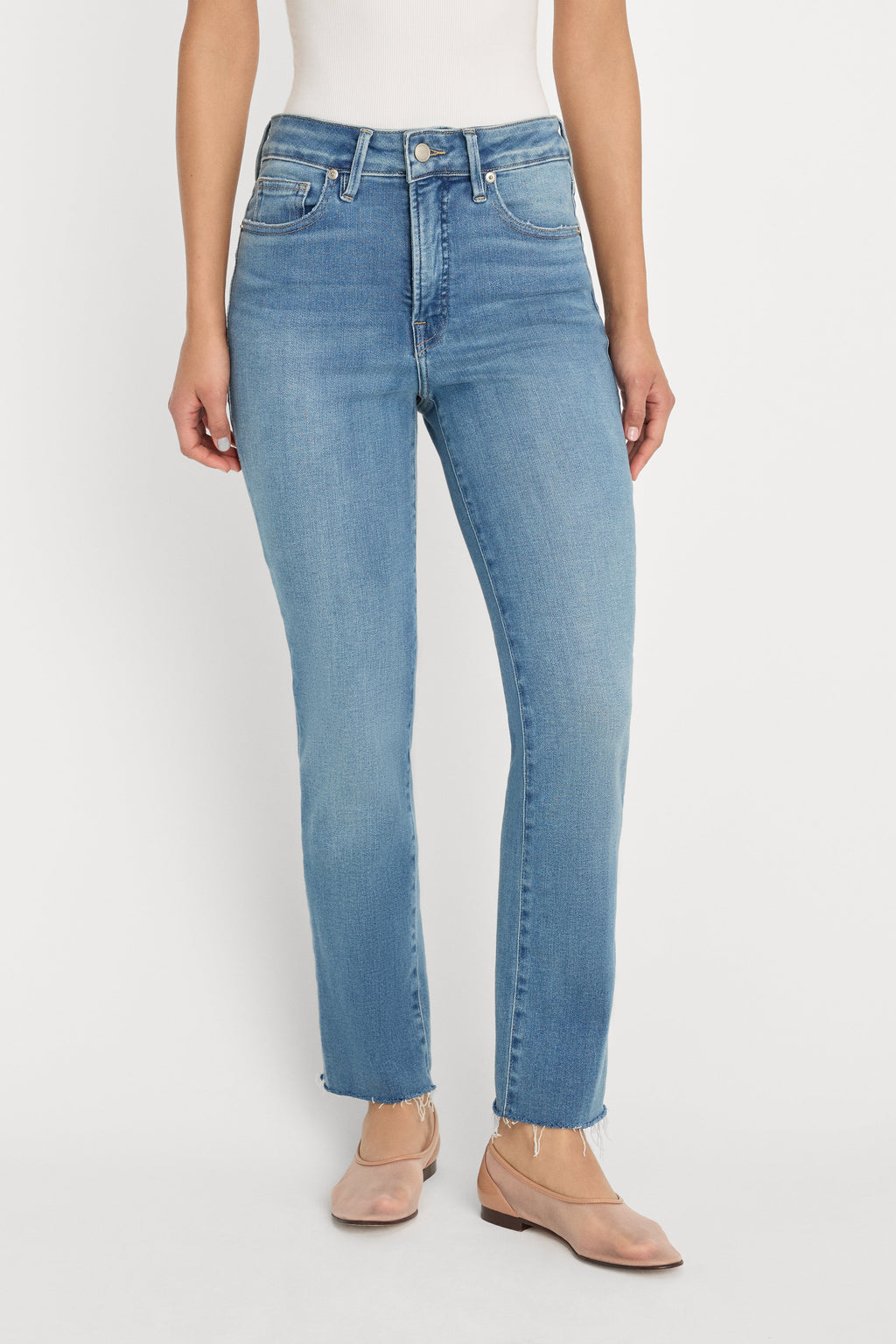 SOFT TECH GOOD LEGS STRAIGHT JEANS INDIGO1209