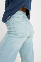 SOFT TECH GOOD WAIST PALAZZO JEANS INDIGO1129