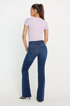 COMPRESSION GOOD LEGS FLARE JEANS INDIGO1229
