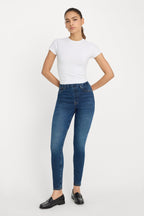 POWER STRETCH PULL-ON SKINNY JEANS INDIGO491
