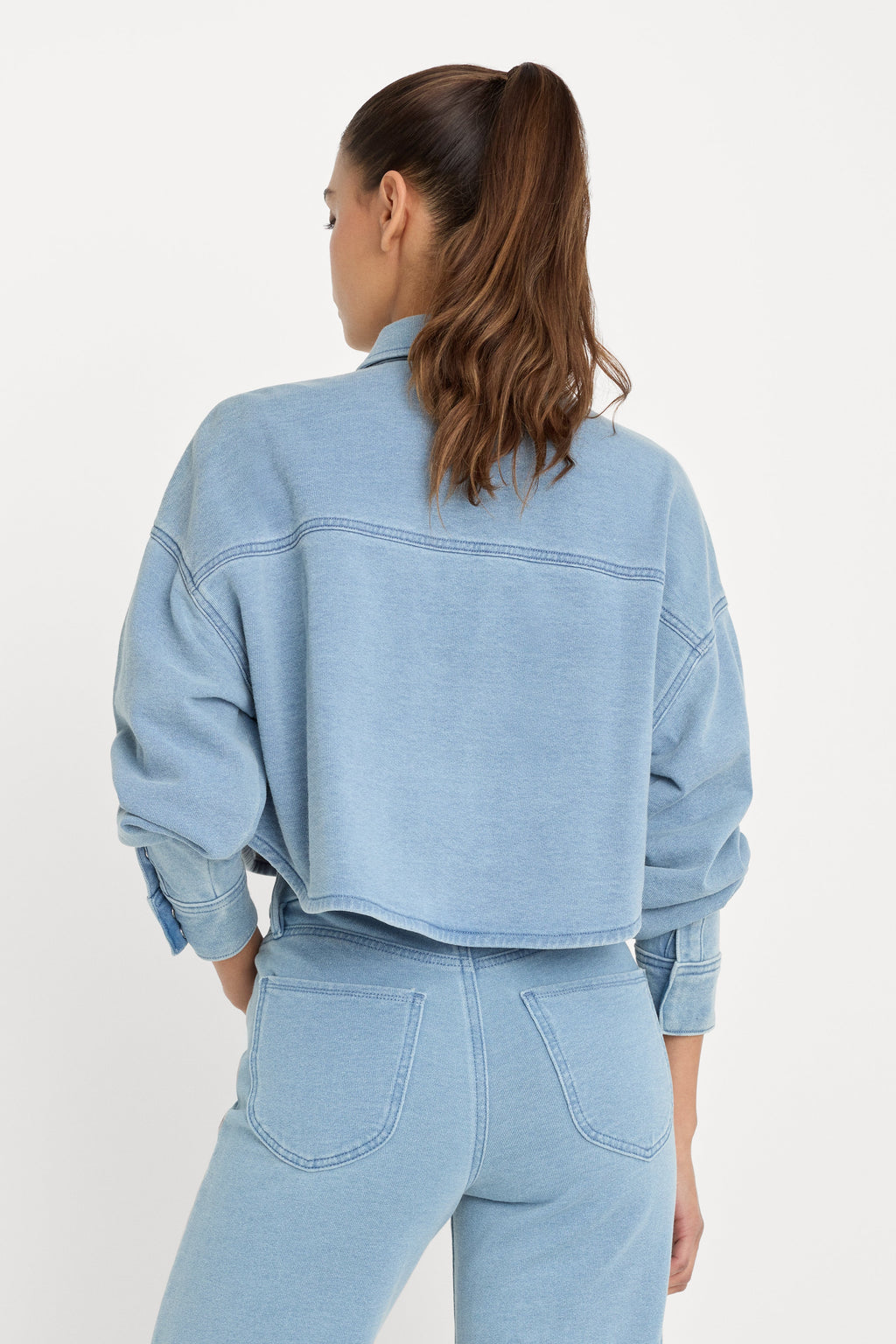 JEANIUS CROPPED JACKET INDIGO376