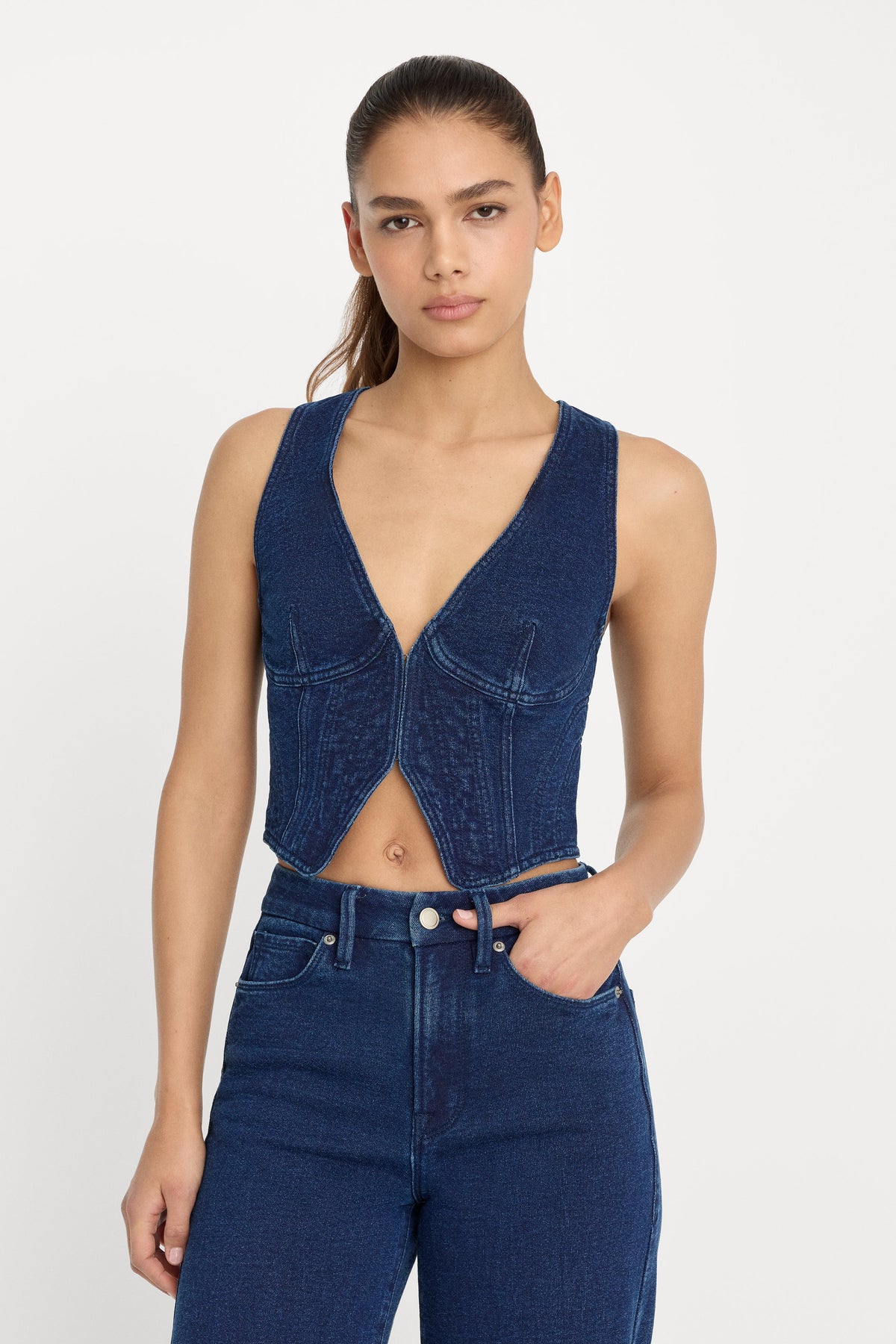 JEANIUS VEST INDIGO377