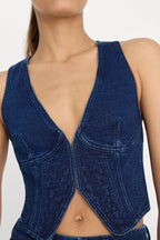 JEANIUS VEST INDIGO377
