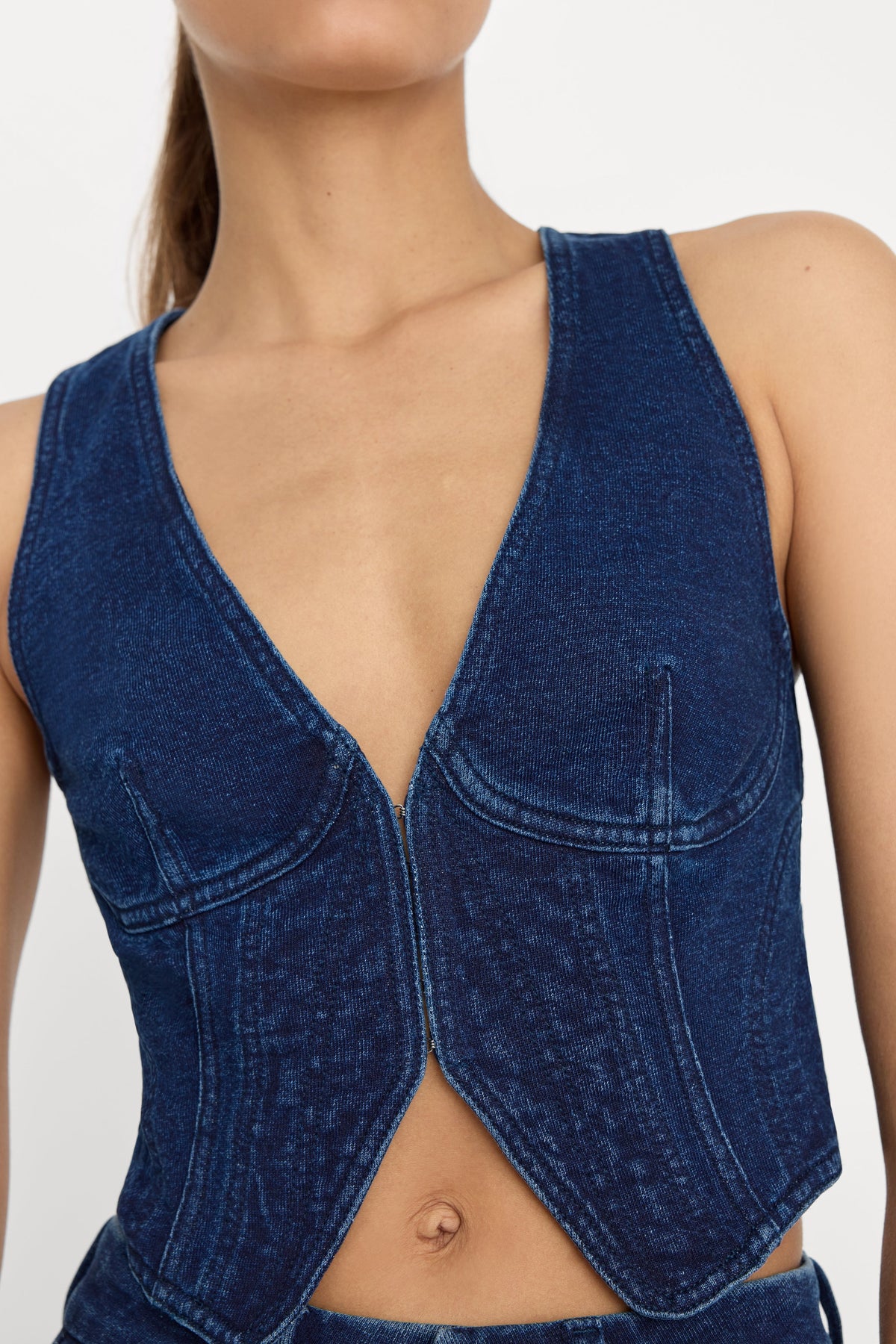 JEANIUS VEST INDIGO377