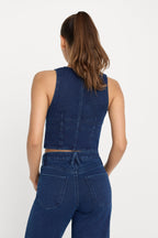 JEANIUS VEST INDIGO377