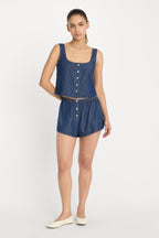 DENIM BOXER SHORTS INDIGO1187