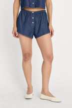 DENIM BOXER SHORTS INDIGO1187