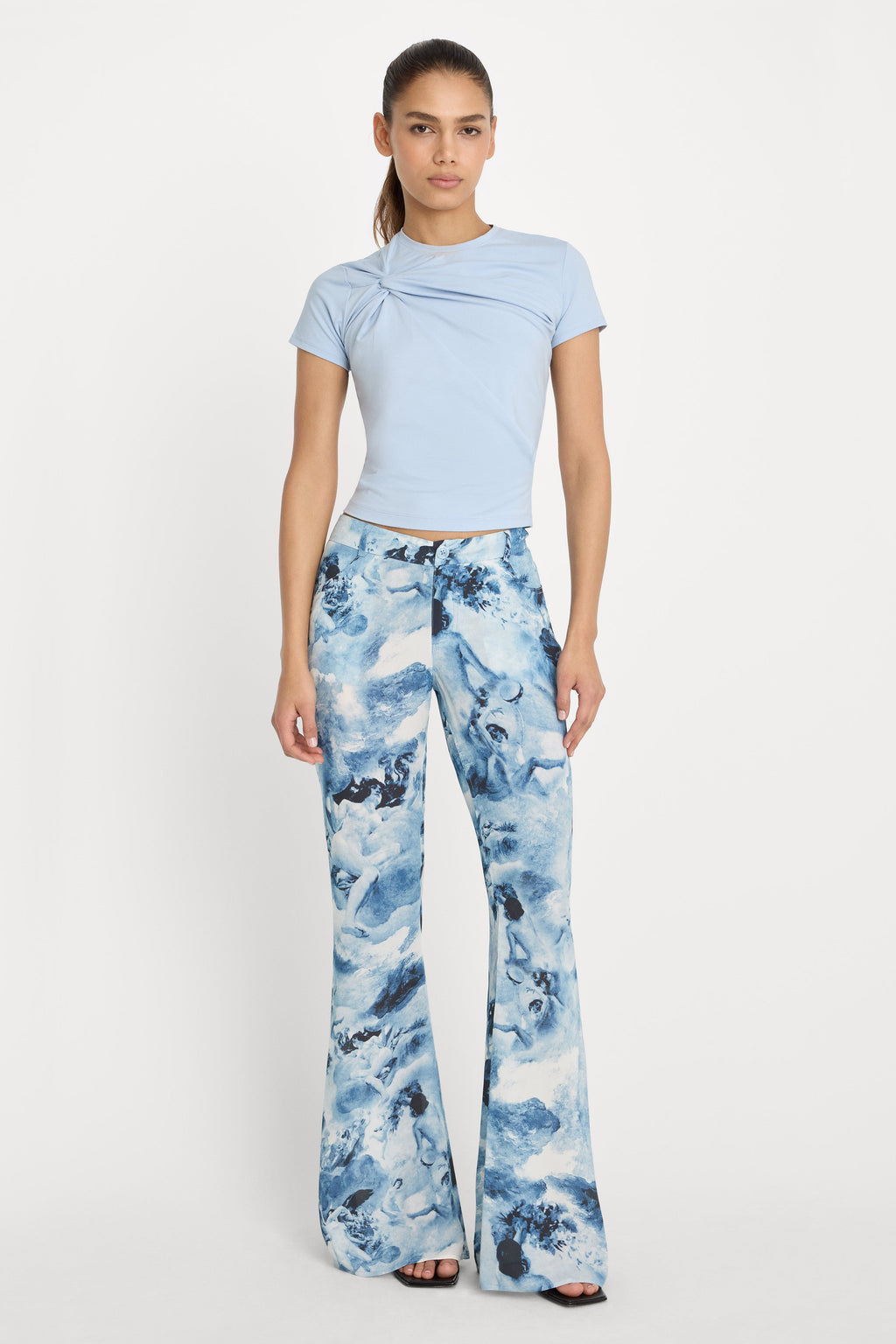 SUPER STRETCH TWIST TEE SKY
