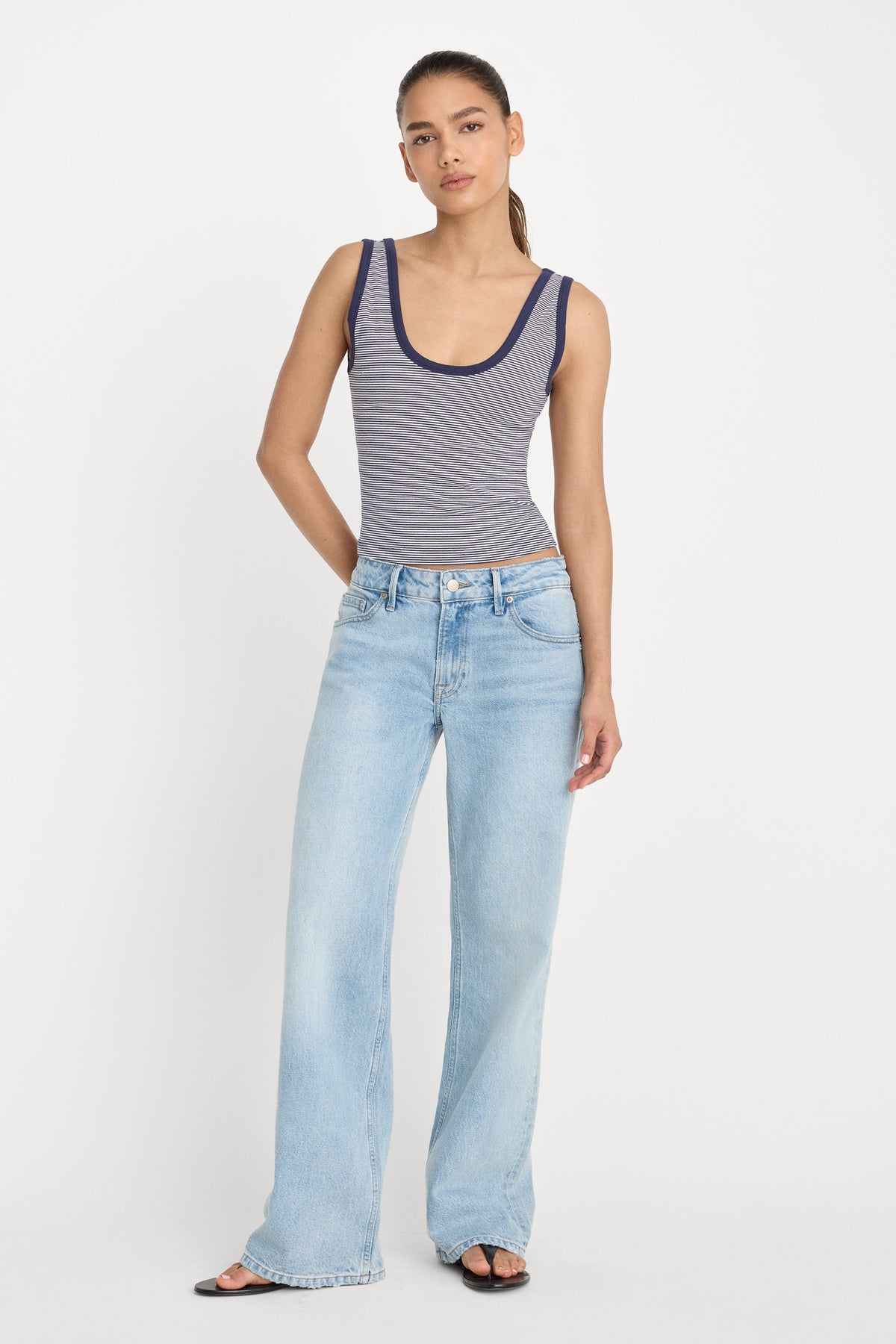 VINTAGE LOW LOOSE JEANS INDIGO1223