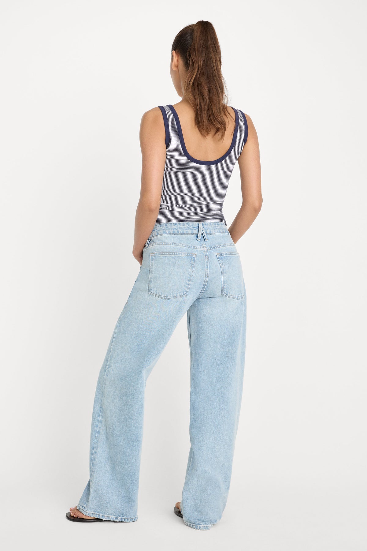 VINTAGE LOW LOOSE JEANS INDIGO1223