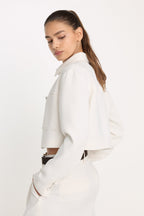 LUXE SUITING CROPPED JACKET SOFT SHELL