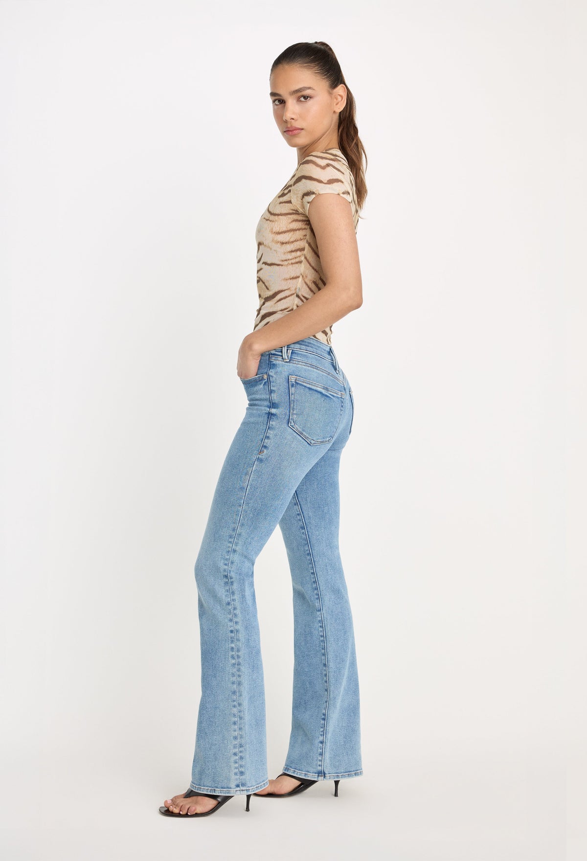 GOOD LOW RISE BOOTCUT JEANS INDIGO1217