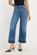 SOFT TECH GOOD WAIST PALAZZO CROPPED JEANS INDIGO1213