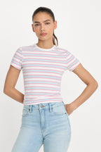 THE BABY TEE SKY STRIPE