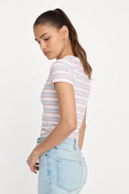 THE BABY TEE SKY STRIPE