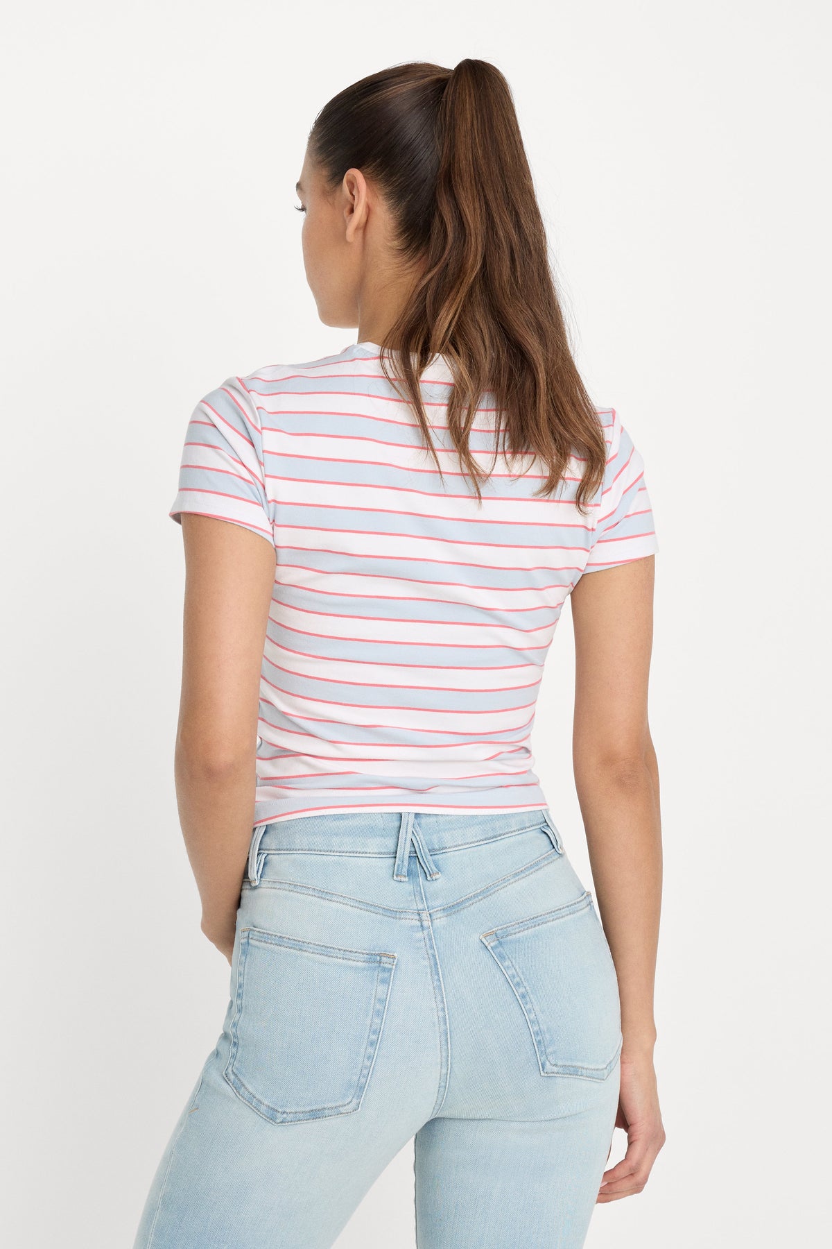 THE BABY TEE SKY STRIPE
