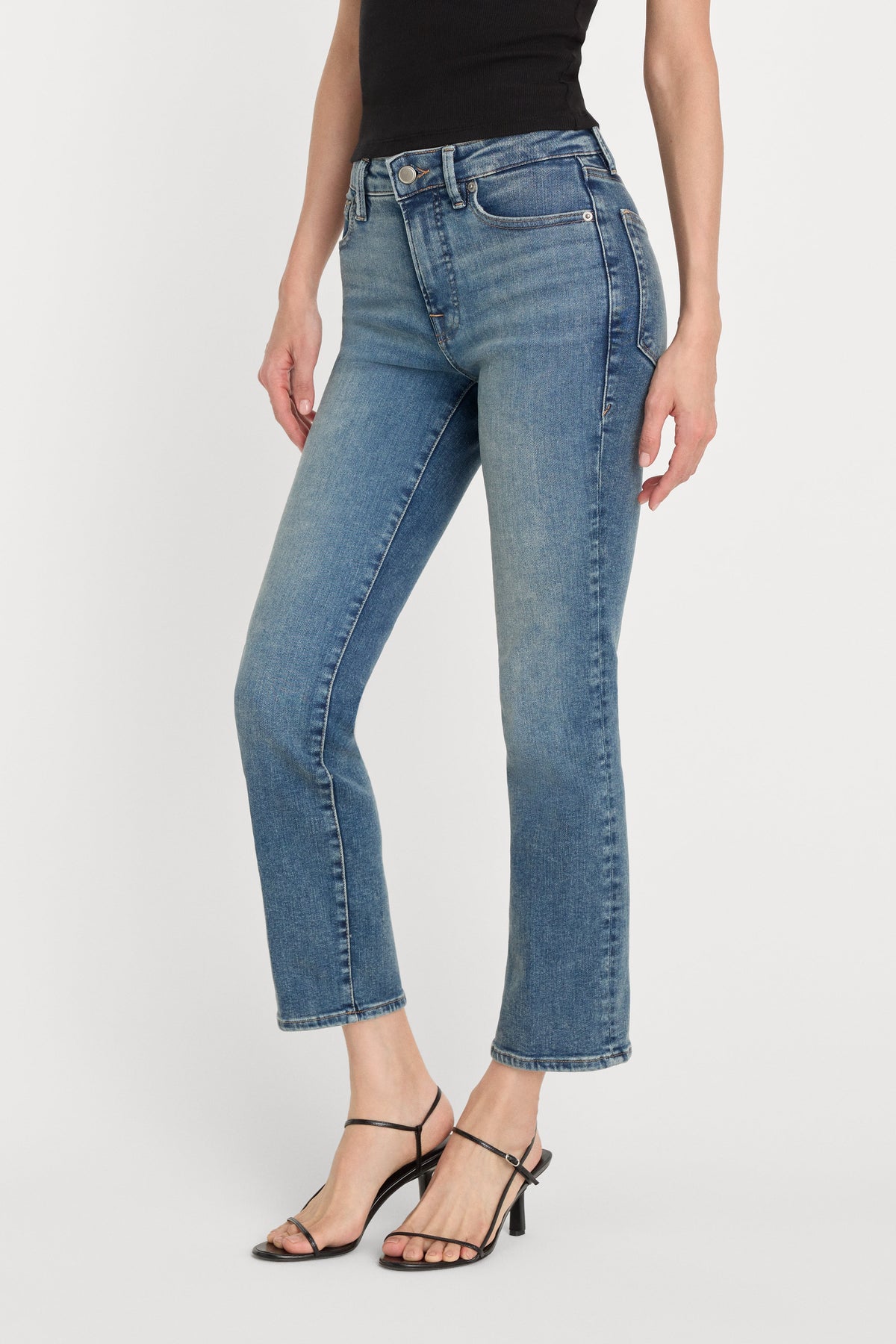 COMPRESSION GOOD LEGS STRAIGHT JEANS INDIGO254